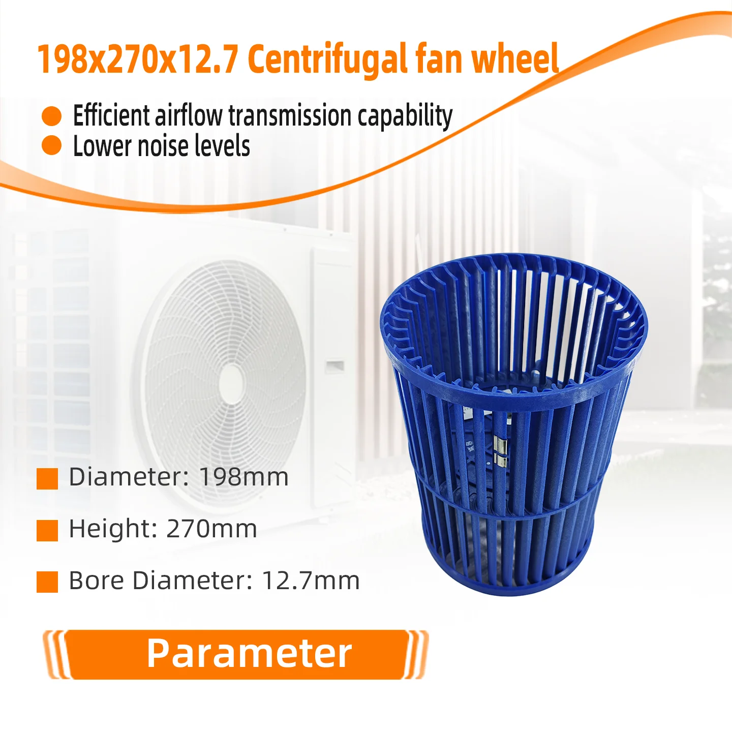 Centrifugal Blower, 12100103000984, 198x270x12.7mm, Plastic - detail 12
