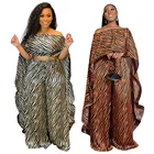 Set Dress Wholesale Plus Size 2 Piece Set Women Fashion Short Sleeves Dress Ladies Illusion Print Casual Dress