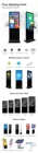 Digital Signage Floor Standing TFT Floor Stand Media Ad Machine Digital Signage Player HD