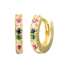 Zirconia Hoop Hoop Drop Earring Online Fashion Jewellery 14kt Gold Vermeil Cubic Zirconia Huggie Hoop Earrings