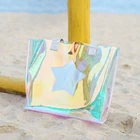 Women Bag Clear Women Luxury 1 Shoulder Bag Holographic Transparent Clear PVC Tote Bag