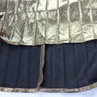 Long Skirt Ladies Premium Metallic Shiny Shimmer Pleated Long Maxi A-Line Swing Skirt