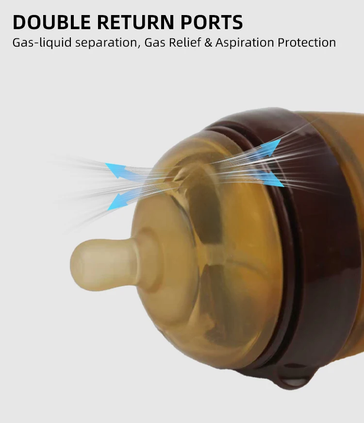 BPA Free Newborn Baby Bottle 0-12 Months Solid Silicone PP Wide Mouth Nipple Feeding Design Imitates Breast Milk Bottle supplier