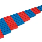 Number Kids Number Cognition Montessori Mathematics Material Numerical Rods With Number Tiles