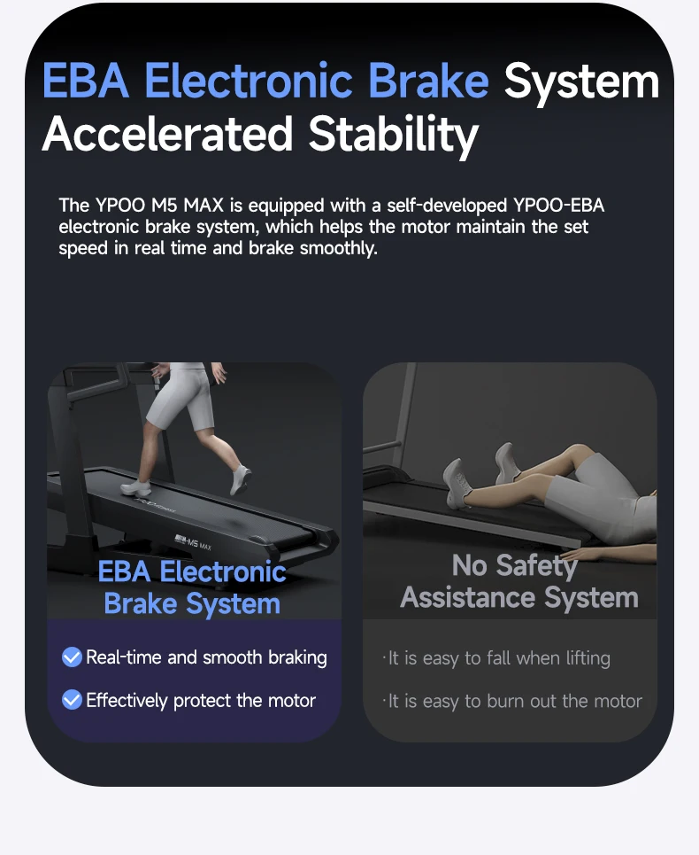 YPOO New OEM&ODM Manufacture Treadmill Home Semi Commercial CE ROHS Approved R Home Motorized Treadmills with App