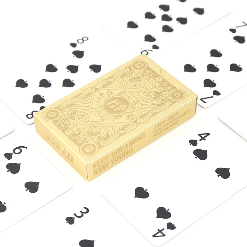 Custom Surface Finishing Material Packaging High Quality Cold Foil Stamping Poker Gold/Silver Edge Luxury Paper Playing Cards 17 -