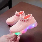 Shoes Hot Sale Children Light Sport Sneakers Safe LED Shoes Boys Girls Kids Luminous Light Up Shoes For Sale