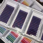 Stars Color Eyelashes Natural Black Wholesale Personality Natural Stars Color Eyelashes Easy Fanning Color Lash Extensions