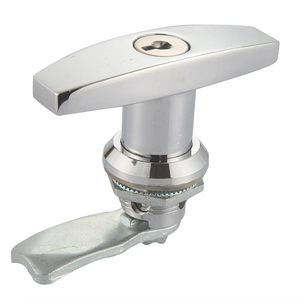 T Lock T-type Handle Lock for Electric Cabinet Door Durable Distribution Box Tongue Chassis Lock With Key Unlock Way supplier