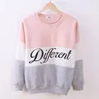 Autumn Hood High Quality Autumn Women's Coloured Letter Round Neck Long Sleeve Hoodie Fleece Hoodie