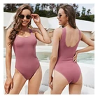 Beachwear 1 Piece Summer Sexy Backless Tank Tops Swim Beach Wear Women Swimwear Beachwear Girls' 2021