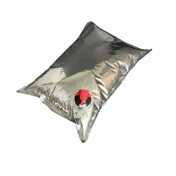 Aluminum Foil BIB 3L 5L 10L 20L Plastic Tap Bag For Juice Bag In Box With Butterfly Valve Wine Dispenser Bag In Box Wine