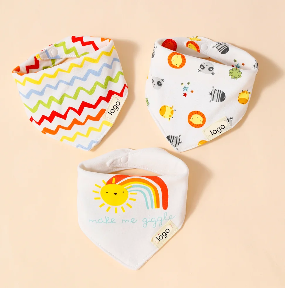 100% Organic Cotton Baby Bibs