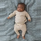 Baby Clothing Baby Pajamas Set Raglan Sleeve Autumn Top And Pants 2pc Set Baby Rib Clothing Set Pajamas