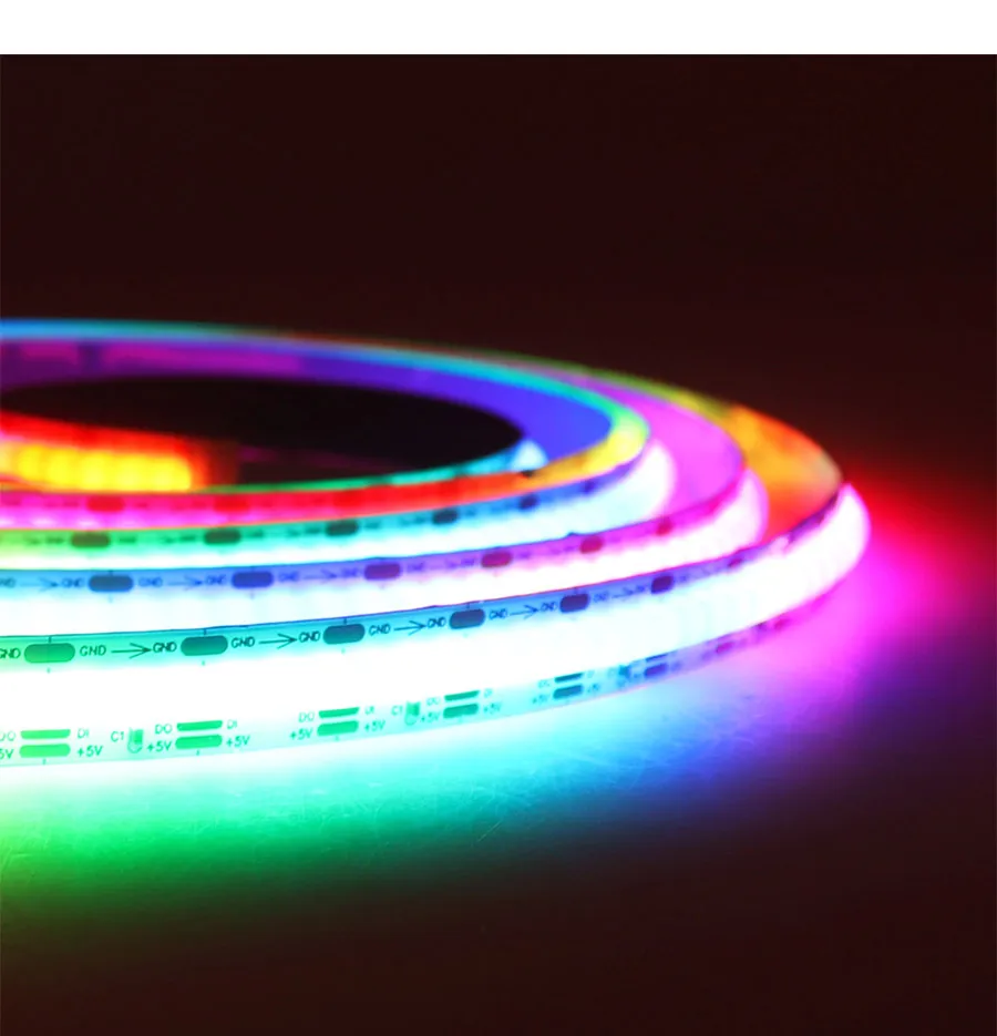 Dream Color Led Cob Addressable Led Light Dotless Cob Strip