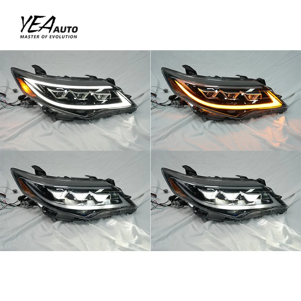 product upgrade led 3 eyes headlights head lamp for toyota camry headlamp head light led head lights 2012 2013 2014-7