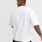 Wholesale Streetwear Plain White T-Shirts Dropped Shoulder Anti-pilling Cheap T Shirt For Men