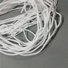 String Factory Supply In Stock White Bands Ear String Cord Polyester Spandex Round Elastic Earloop