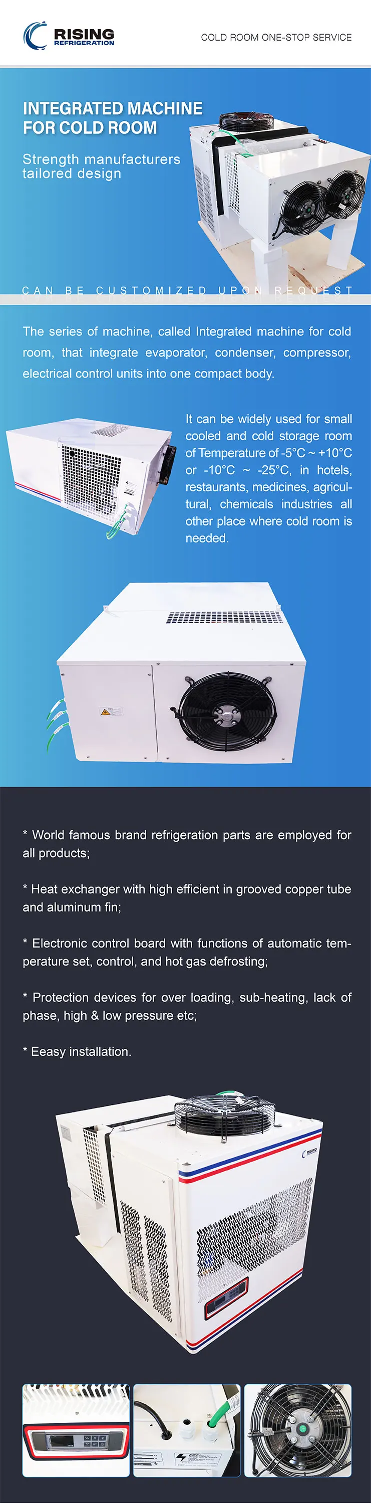 Room Monoblock Refrigeration Unit, 2hp/3hp/4hp/5hp - detail 2