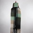 Scarf Factory Wholesale Women Winter Plaid Scarf Women High Quality Plaid Plaid Blanket Scarf