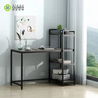 Study Desk Study Desk Table Modern Home Office Study Comptuer Table Desk 3 Shelves