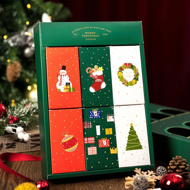 creative christmas gift box candy biscuit baking packaging