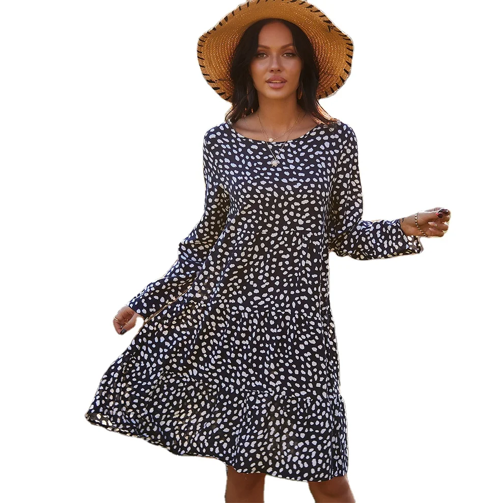 Casual Loose Midi Dress Elegant Fashion 