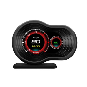 Car Head up Displays Car OBD LCD Multifunction Meter Portable HD HUD Voltage Alarm Overspeed Alarm Fuel Consumption