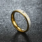 Wedding Rings Titanium Ring New Design Diamond Couple Wedding Rings 4mm 6mm Titanium Steel Ring