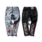 Denim Jeans Wholesale Fashion New Popular Logo Straight Leg Embroidery Rig Denim Customized Men's Jeans