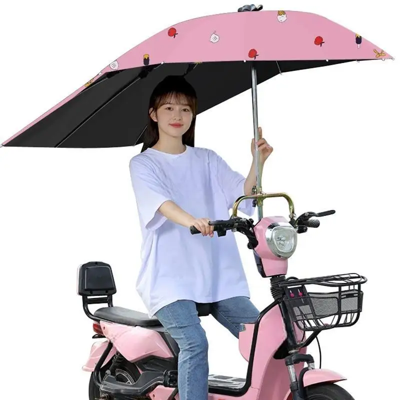 Hot Selling Compact Foldable Lightweight Portable Motorcycle Umbrella