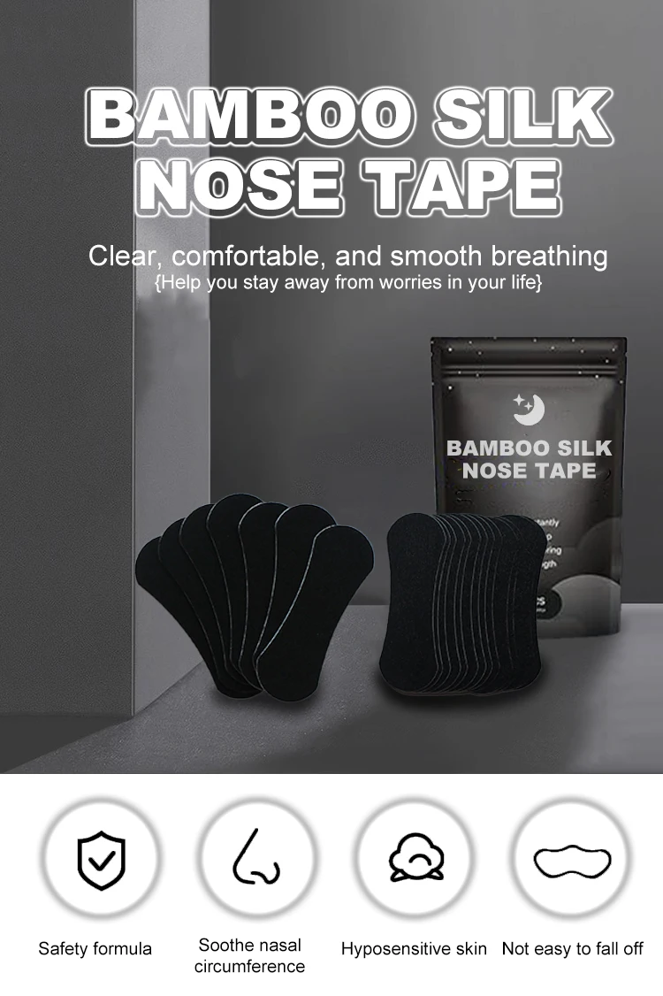 Medical Material Nose Breathing Tapes for Athletes Sports Strong Adhesive Nasal Strips for Snoring Relief Breathing Nose Strips supplier