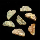 Natural Agate Agate Hot Selling Natural Crystal Cloud Shapes Carved Decoration Flowers Agate Cloud Carvings