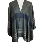 Knitted Cape Winter Shawl New Arrival High Quality Hot Stylish Ethnic Style Knitted Thick Cape Winter Shawl Women