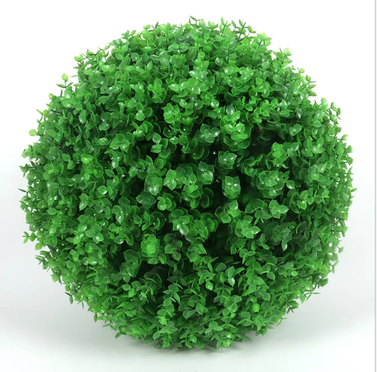 Artificial Topiary Grass Ball Faux Boxwood Decorative Balls for Backyard, Balcony, Garden and Wedding
