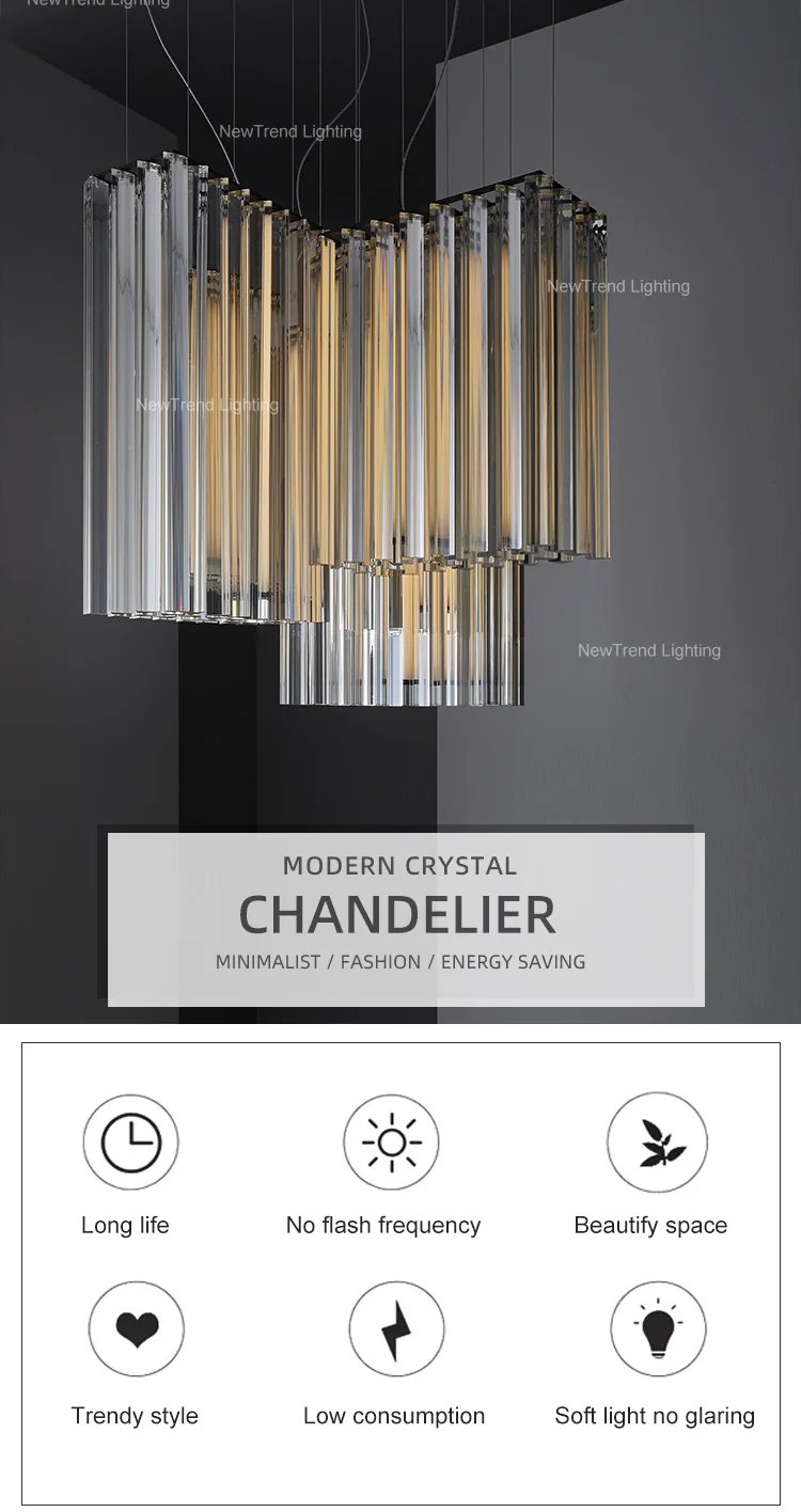 CPL-357 Contemporary Design Custom Pendant Light Indoor Decoration Hotel Villa Staircase Modern Led Chandelier details