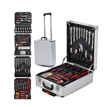 Mechanic 925 Pcs Professional Hand Tools Set For With Aluminum Cases Box For Household Auto Repair
