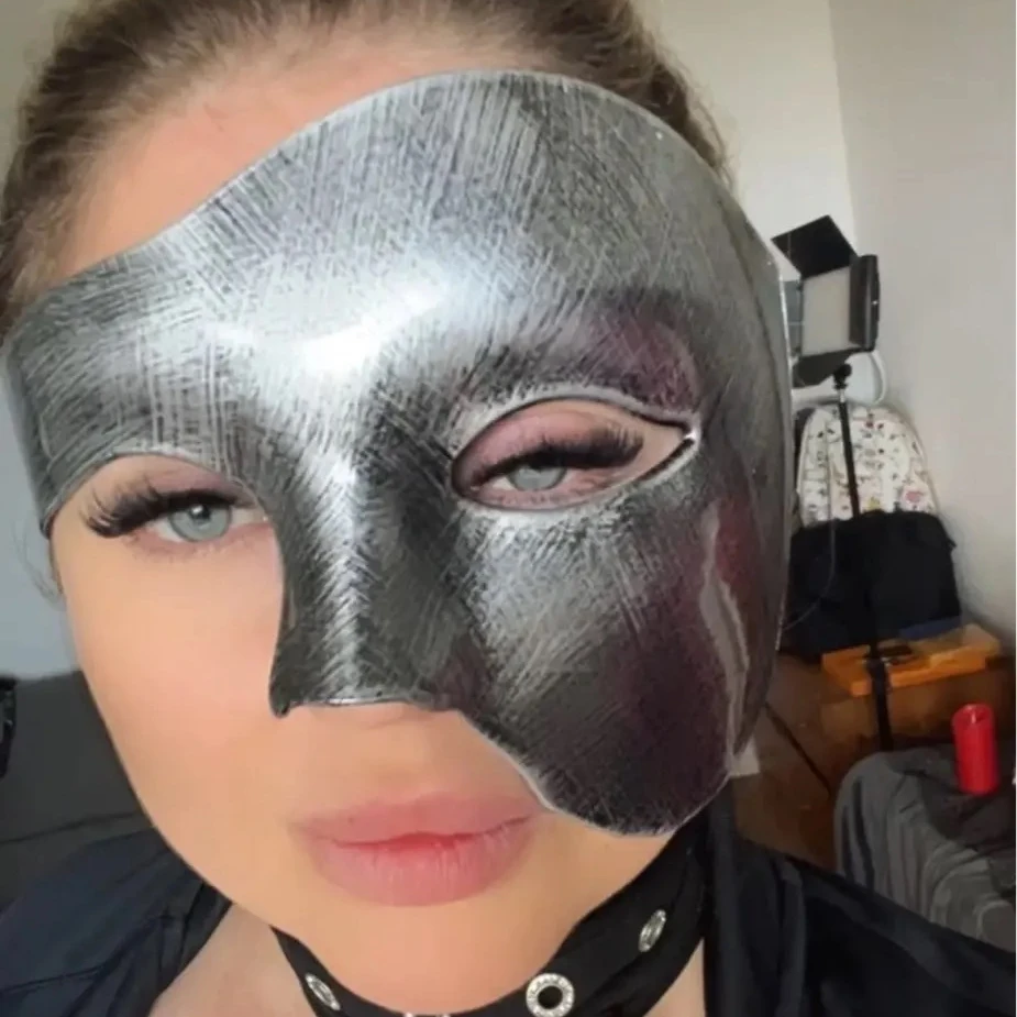 men women Carnival party costume props creative phantom masquerade cosplay mask plastic one eye half face mask