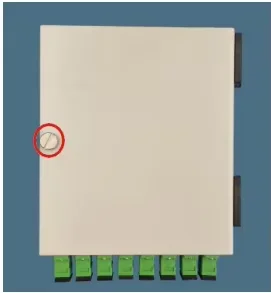 AO-108A FTTH FTB-08A Optical Terminal Box With 8 X SC/APC Adapters and Single Mode Pigtails Nap Optic Fiber Distribution Box