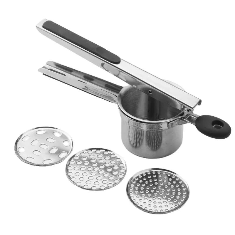 Kitchen Vegetable Tools 403 Stainless Steel Manual Juicer Squeezer Garlic Press Masher Potato Ricer