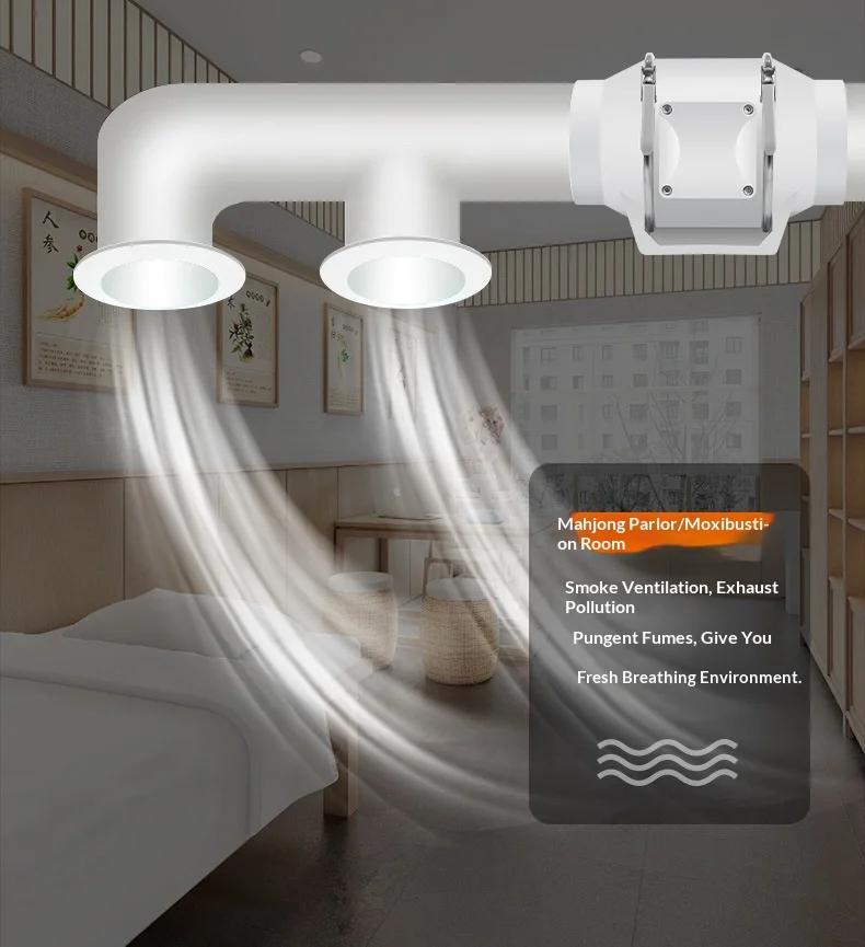 Diagonal Flow Vent Fan, Waterproof, 220 V, Electric - detail 8