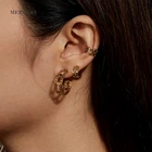 Jewelry Factory Earring Earrings Stainless Steel Jewelry Custom Brincos Argolas Hollow Out Hot Sale Style 14K Plated Earrings