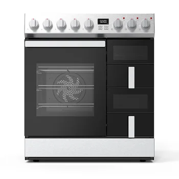 Large Capacity 30 Inch Independent Stove Electric With Oven Hot Air Fryer With Integrated Stove With 5 Burners