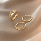 Index Finger Rings Rings Three-piece Design Sense Cold Wind Jewelry 2021 Woman Index Finger Rings
