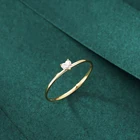 Ring Rings 14k Gold Ring Diamond Band Classic Single Dainty HPHT Diamond Cluster Rings