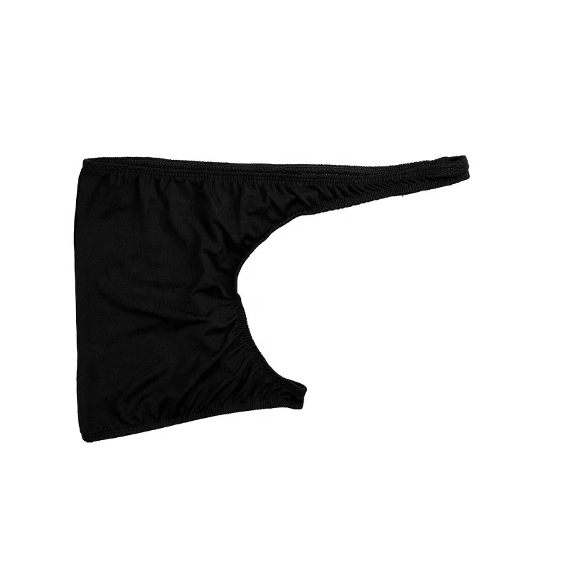 Cheap Sexy Mens Underwear Halves Open Crotch Boxer Briefs Lingerie Crotchless Underpant