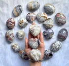 Gem Wholesale Natural Mexico Sardonyx Palm Stone Quartz Crystal Stone Gem Specimen Healing