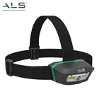 Red ALS Detachable Rechargeable Light Red And Green Light Led Headlamp Outdoor Motion Sensor Light Headlight