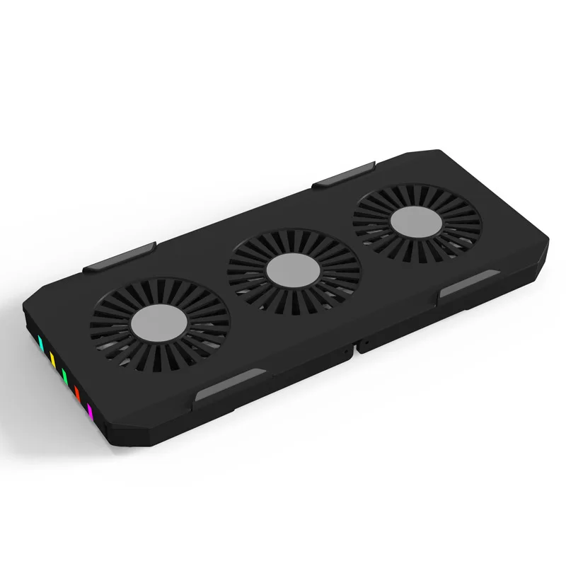 Desk 3 Cooling Fan Adjustable Foldable Laptop RGB Stand for Mac Air Pro for HP Computers Portable Computer Folding Bracket