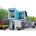 Container Customizable Steel Construction Prefab Container Restaurant Garden House Villa For Sale